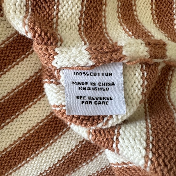 525 America Brown and White Striped Maxi Dress - Picture 7 of 7